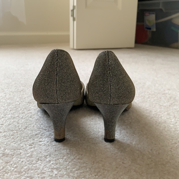 Silver Sparkly Heels - Picture 4 of 8